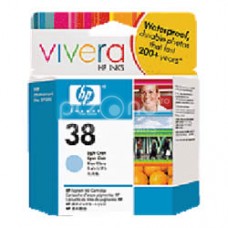 Cartus cerneala HP 38 Light Cyan Pigment Ink Cartridge with Vivera Ink - C9418A